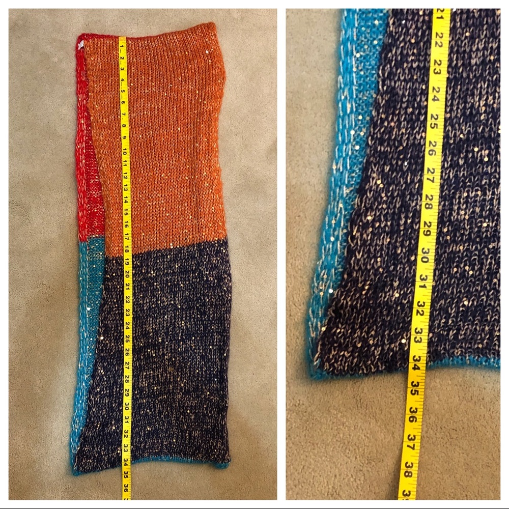 Colorblock Sequin Infinity Scarf - image 2
